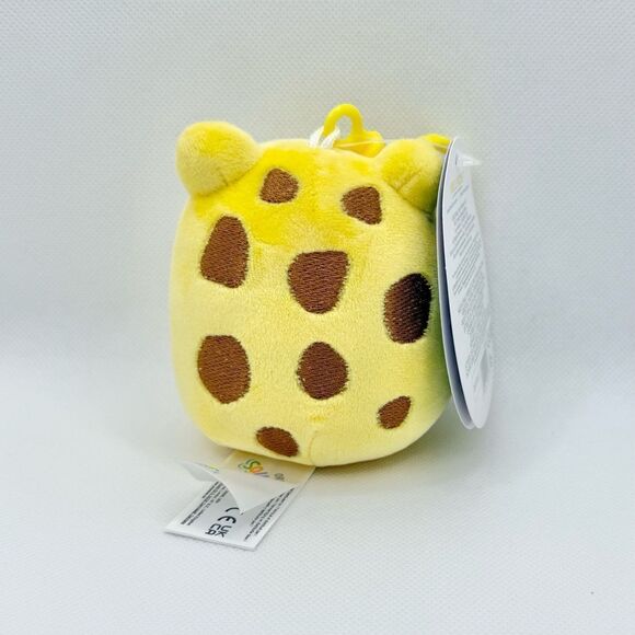 Squishmallows Leigh the Frog Clip Yellow with Brown Spots 3.5” New with Tags - Picture 2 of 3